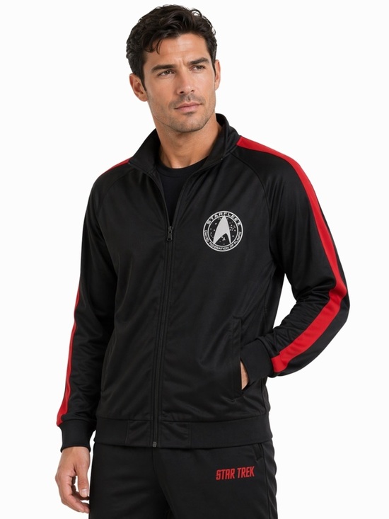 None Other - Star Trek beyond black  with red long sleeve casual athletic track jacket XL